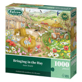 Jumbo falcon puzzel - bringing in the hay 1000 stukjes - educatief speelgoed.