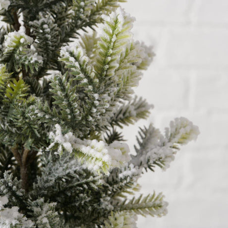 Boltze home albero di Natale artificiale in sacco di iuta tanne silver pine ã˜15xh40cm