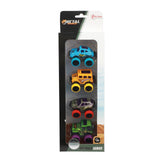 Toi-toys toi giocattoli mini macchinine fuoristrada pull-back in metallo set a 4