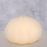 Boltze home statua zucca con LED aurela h8.4cm bianco dolomite