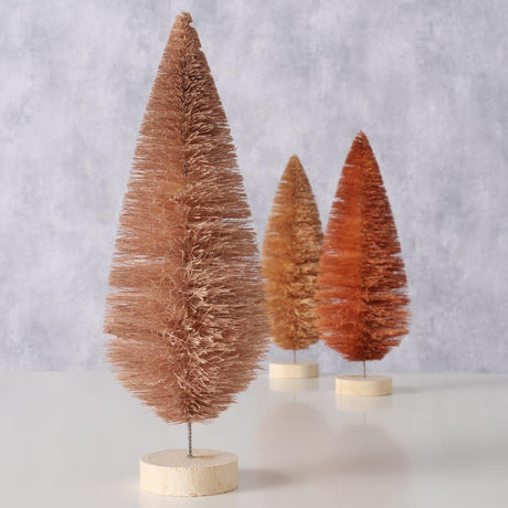 Boltze albero decorativo per la casa bosco sisal dia.9x23cm giallo rosso marrone rosa