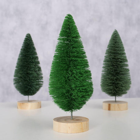 Boltze albero decorativo per la casa bosco sisal dia6x16cm verde chiaro verde scuro grigio verde