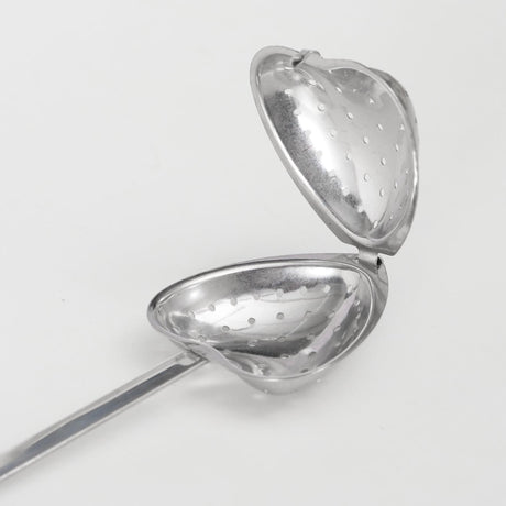 Boltze Home colino da tè per l'ora del tè, scatola a forma di cuore da 2 pezzi in acciaio inossidabile