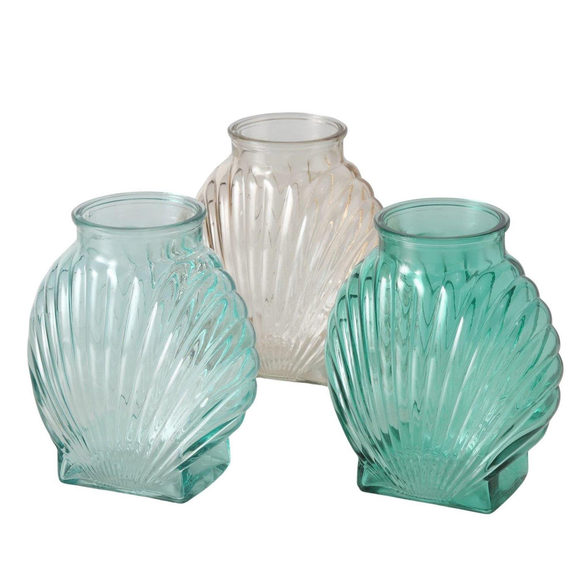 Boltze vaso per la casa in vetro coqua 16x10x18 cm
