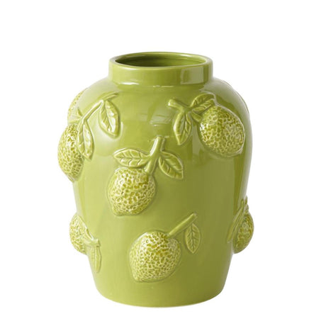 Boltze home vase lime dia18x20.5cm porcellana agrumi