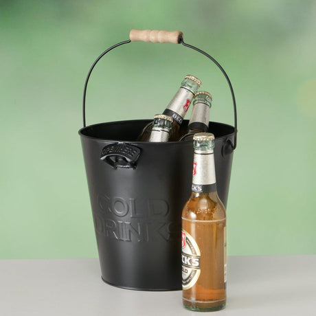 Boltze secchiello per il raffreddamento della birra domestico con apertura in metallo ã˜25xh22 cm