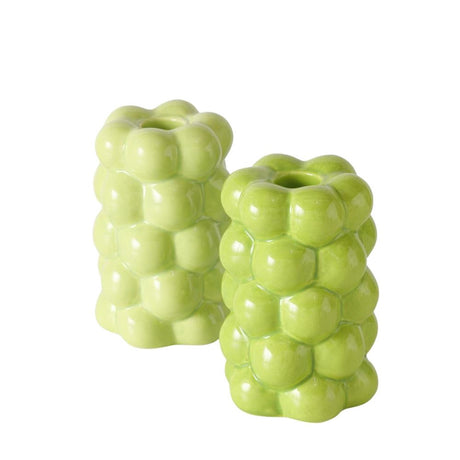Boltze home candeliere verdura dia8x12cm dolomite verde chiaro verde