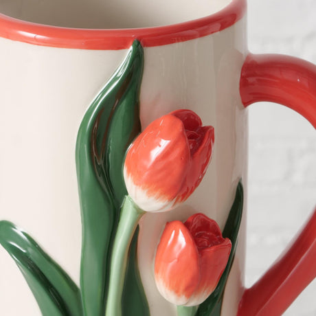 Boltze home brocca tulipano 1100 ml 15x12x18,3 cm porcellana
