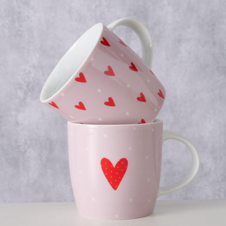 Boltze home mug milena 330ml porcellana dia8.5x12cm