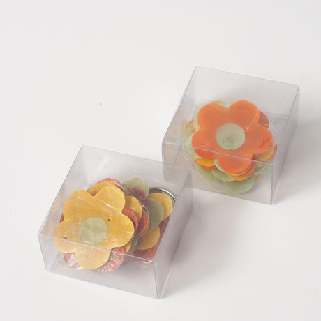 Boltze home capiz ghirlanda florece conchiglia da 178 cm in 2 versioni
