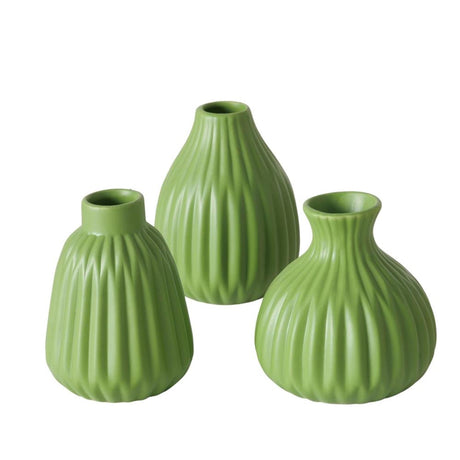 Boltze home vase esko dia10x11cm ceramica verde in 3 versioni