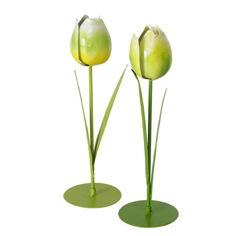 Boltze home statua tulipano h25cm tuliano dia8x25cm ferro