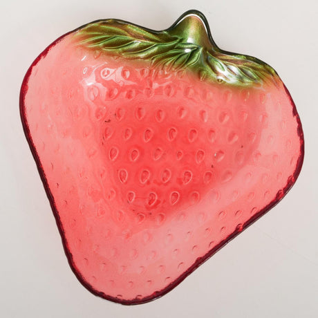 Boltze home ciotola in vetro fruttato fragola 16x15,5xh3,5cm. 150 ml