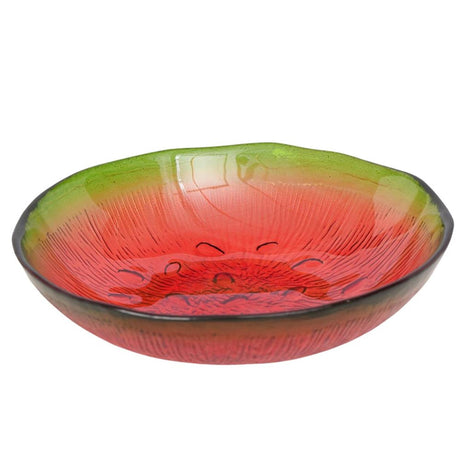 Boltze home ciotola in vetro fruttato h3,5 cm, d 16 cm melone