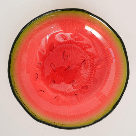 Boltze home ciotola in vetro fruttato h3,5 cm, d 16 cm melone