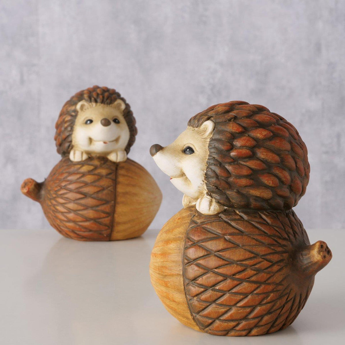 Boltze figura domestica riccio 12x9x13 cm