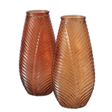 Boltze home vaso leavo vetro 13,5x13x28cm