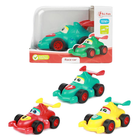 Toi-toys toi giocattoli stelline auto da corsa cartone animato con attrito