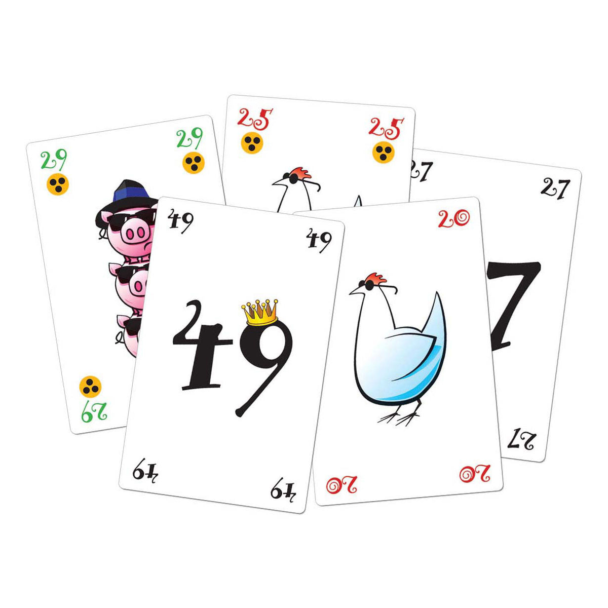 Giochi di goblin bianchi Gioco di carte di pollo