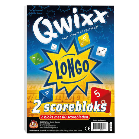 Giochi goblin bianchi blocchi qwixx longo (blocchi punteggio extra)
