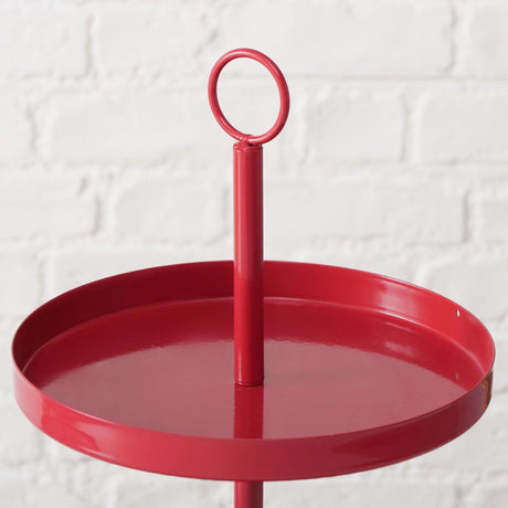 Boltze home etagère samina rosso ã˜30xh34cm