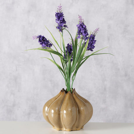 Boltze home vaso aurelia marrone ã˜15.5xh12.3cm