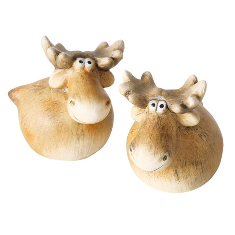 Boltze home figure alce melvin 8x8x8,5 cm 2 assortiti