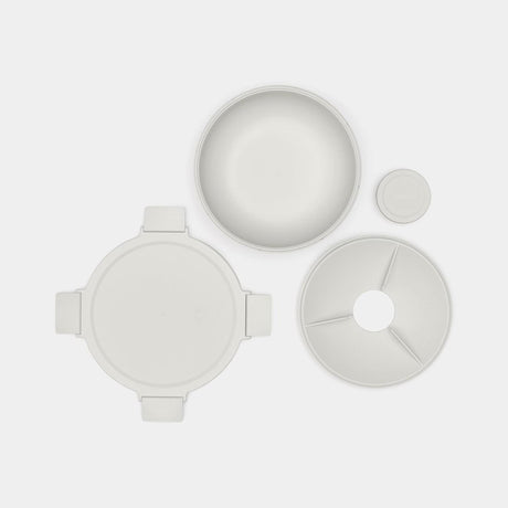 Brabantia make take contenitore per insalata 1,3l grigio chiaro
