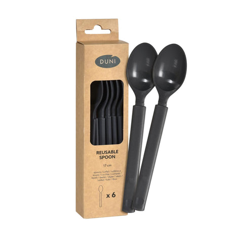 Duni cucchiaio plastica granito riutilizzabile 17cm scatola da 6 pezzi