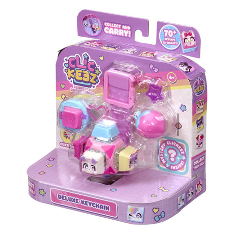 Clickeez serie 1 - portachiavi cubo - giocattoli fidget - collezionali tutti - anti stress - giocattoli - relax - tastiera fidget