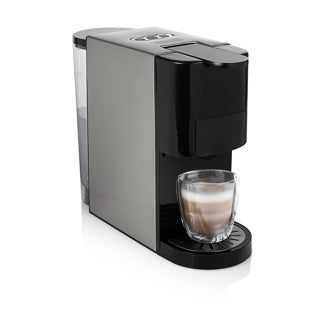 Macchina da caffè multi capsule Princess 249451 Macchina a capsule 5 in 1 (argento, dolce gusto | e.s.e. | nespresso | lavazza a modo mio | caffè macinato)