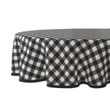 Tovaglia Wicotex rotonda diamante nera - 160 cm