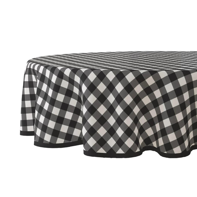 Tovaglia Wicotex rotonda diamante nera - 160 cm