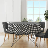 Tovaglia Wicotex rotonda diamante nera - 160 cm