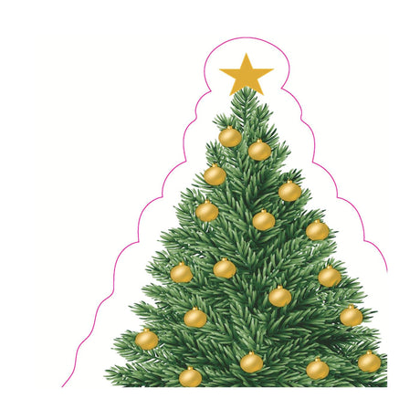 Tovaglioli Duni silhouette - ciondolo albero 33x33 cm
