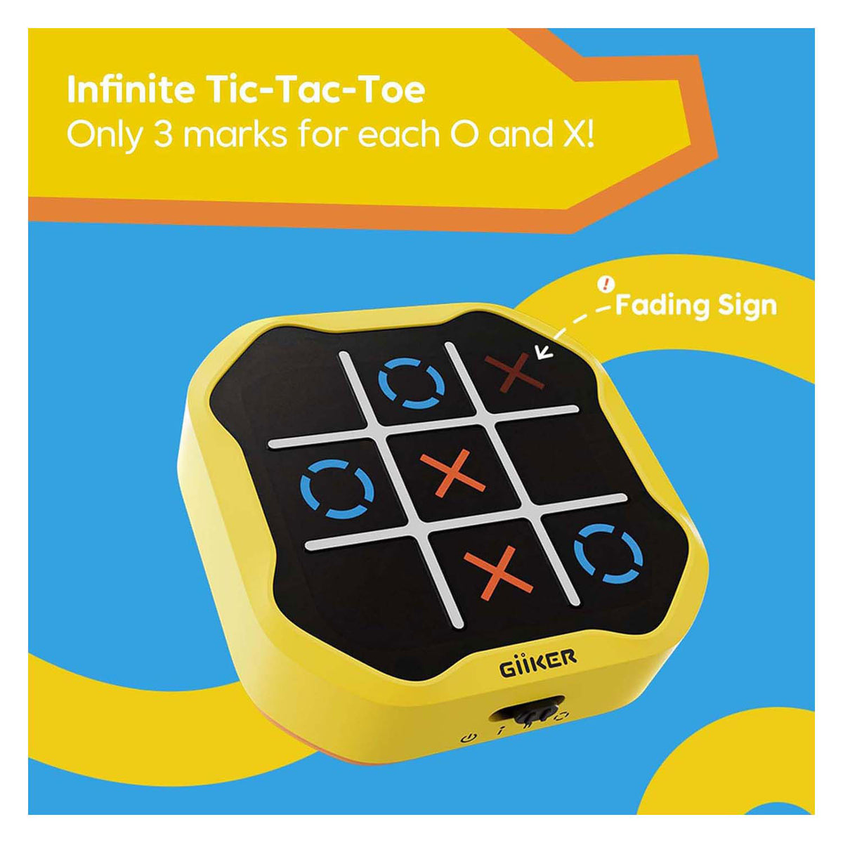 Giiker gioco del bullone tris - giallo