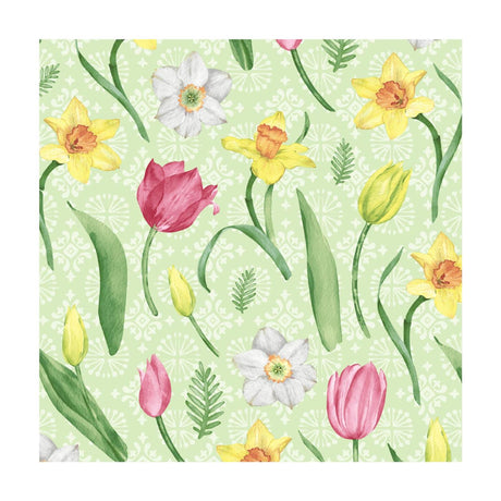 Tovaglioli Duni fiori gioiosi tessuto 3 strati 33x33 cm