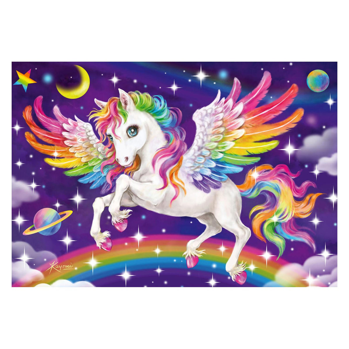 Ravensburger puzzle unicorno e pegaso - puzzle - 2x24 pezzi