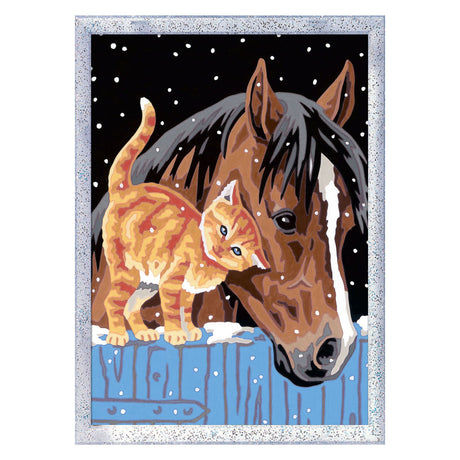 Ravensburger creart stable friends: dipingi con i numeri per i bambini