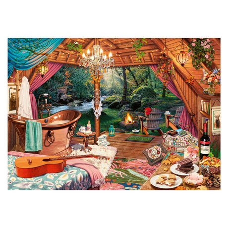 Ravensburger Puzzle Cosy Glamping - Puzzle - 500 pezzi di grande formato