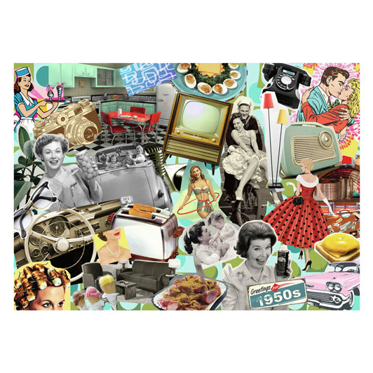 Puzzle Ravensburger anni '50 - 1000 pezzi vintage.