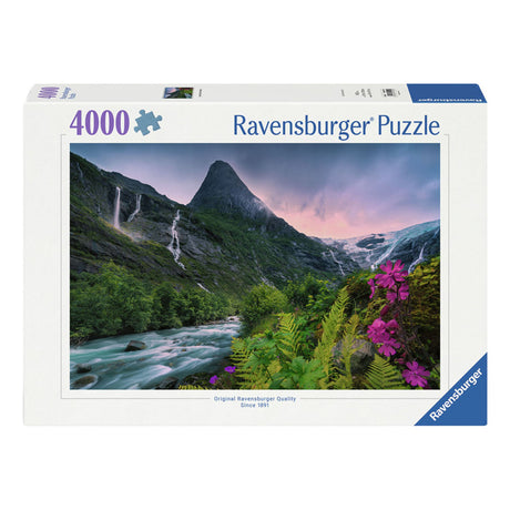 Puzzle Ravensburger atemberaubende bergstimmung, 4000 pezzi.