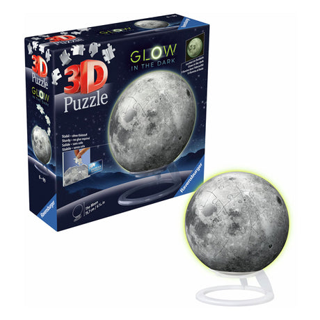 La luna Ravensburger si illumina al buio - puzzle 3D