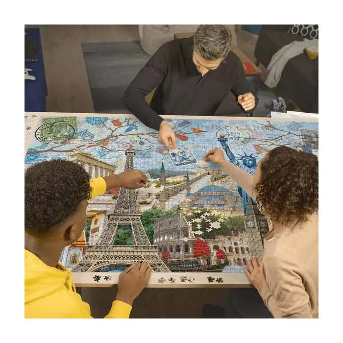 Ravensburger Puzzle Grande Città Collage - Puzzle - 5000 Pezzi