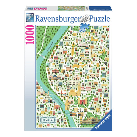 Cartella puzzle di Ravensburger puzzle o Siviglia, 1000st.