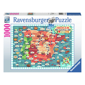 Mappa puzzle Ravensburger dei vini iberici, 1000 pezzi.