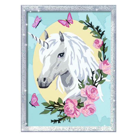 Ritratto di unicorno Ravensburger Creart: dipingi con i numeri per bambini