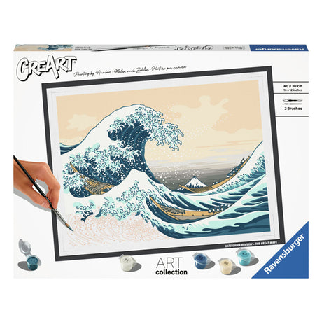 Ravvensburger Creart Painting at Number - Hoksusai: The Great Wave