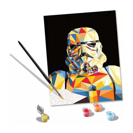 Pacchetto creativo Ravensburger dipingi per numero Star Wars Stormtrooper.