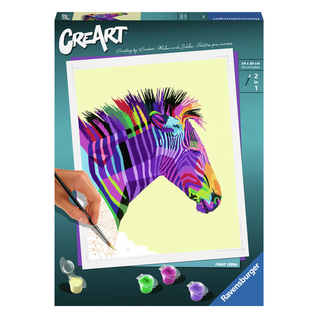 Vernice Ravensburger creart zebra per numero